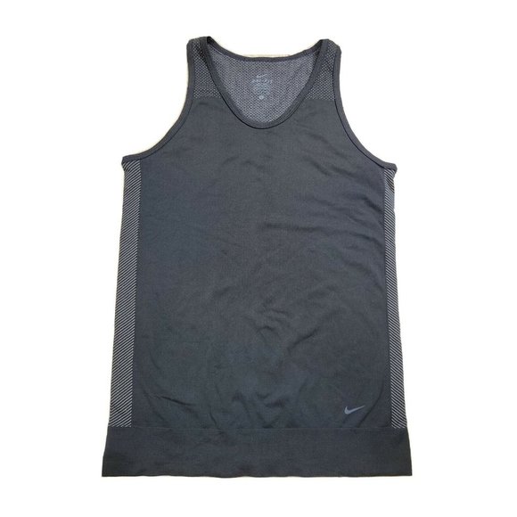 Nike DriFit Women's Small Seamless Athletic Tank Top Gym Running Black Stretch - Picture 1 of 7